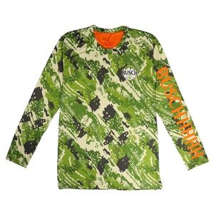 Men's Green Camo Sweatpants, dry fit long sleeve, and hat by Busch